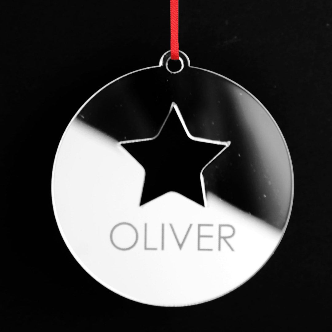 Star cutout decoration detail