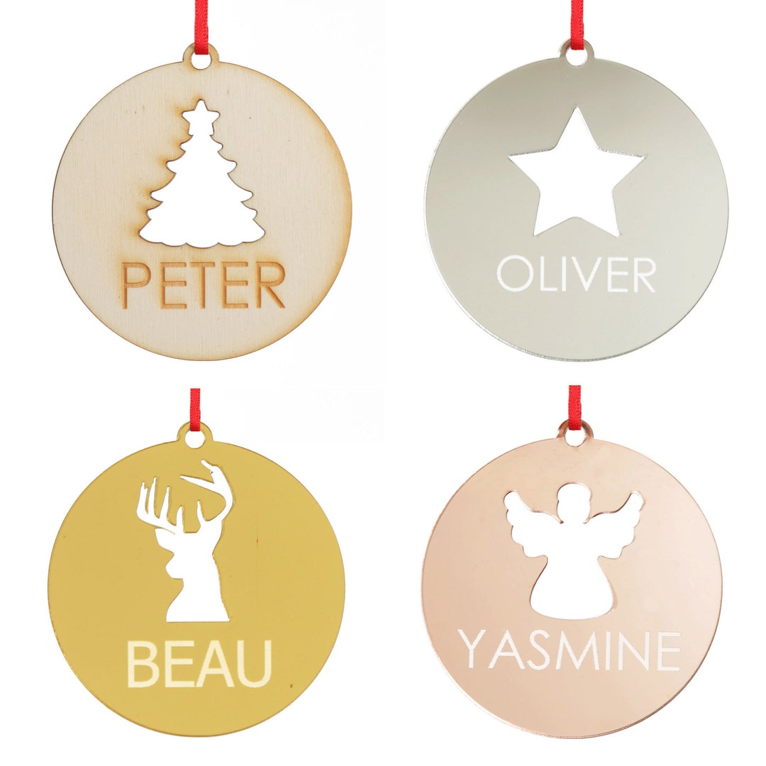 Tree cutout decoration styled