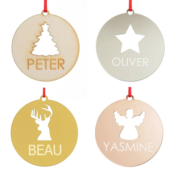 Tree cutout decoration styled