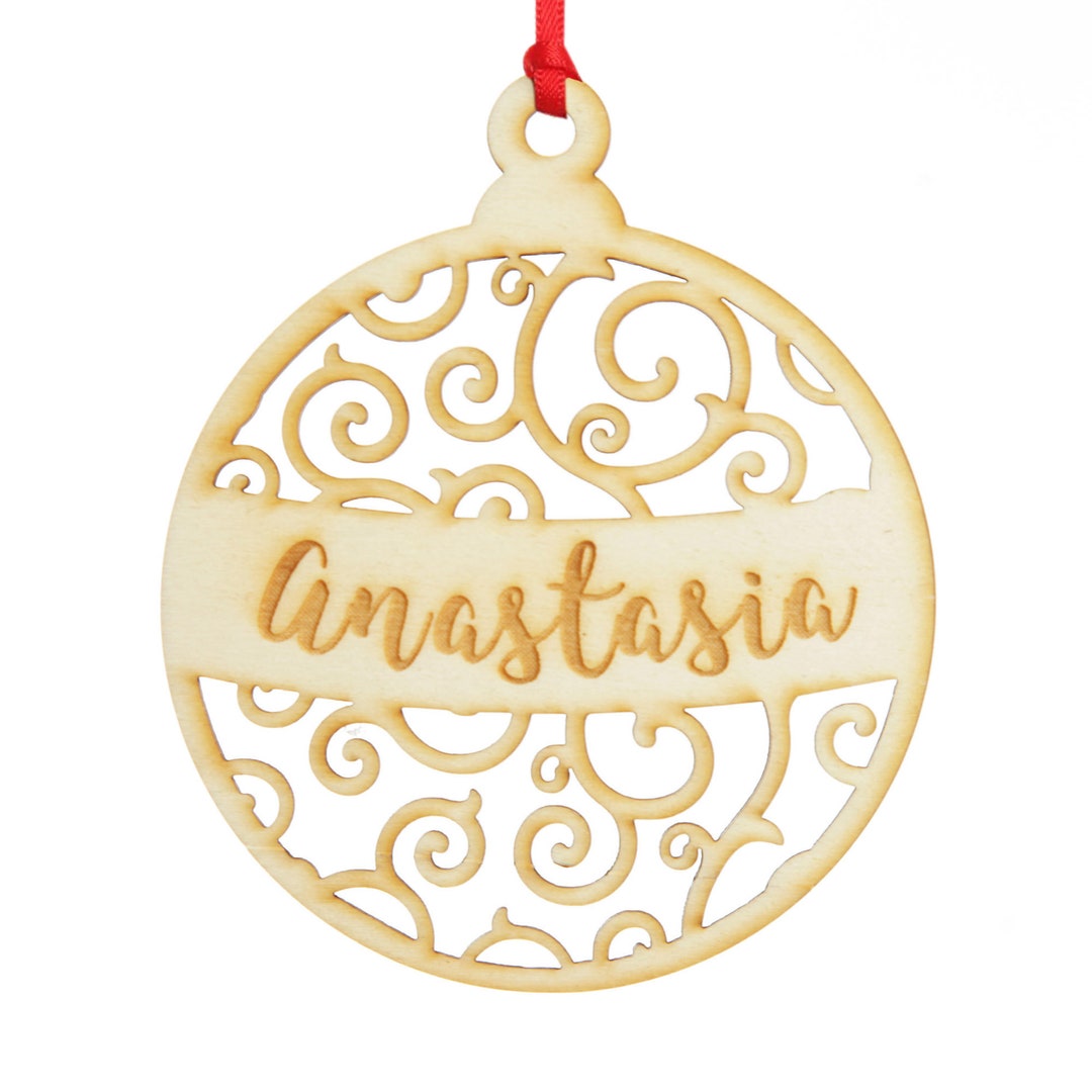 Personalised Cutout Bauble Christmas decoration