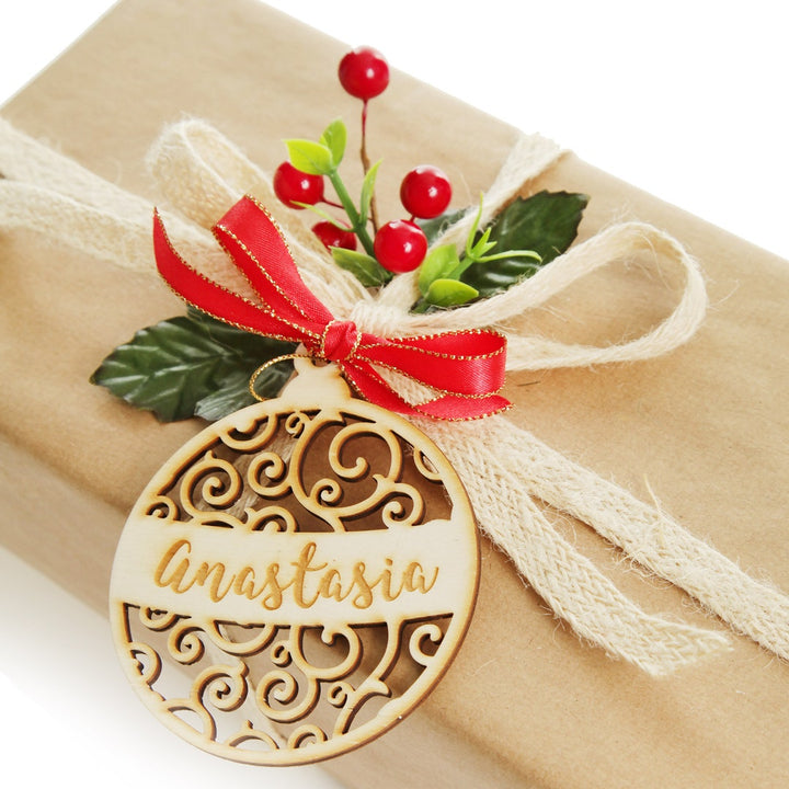 Cutout Bauble decoration, side view