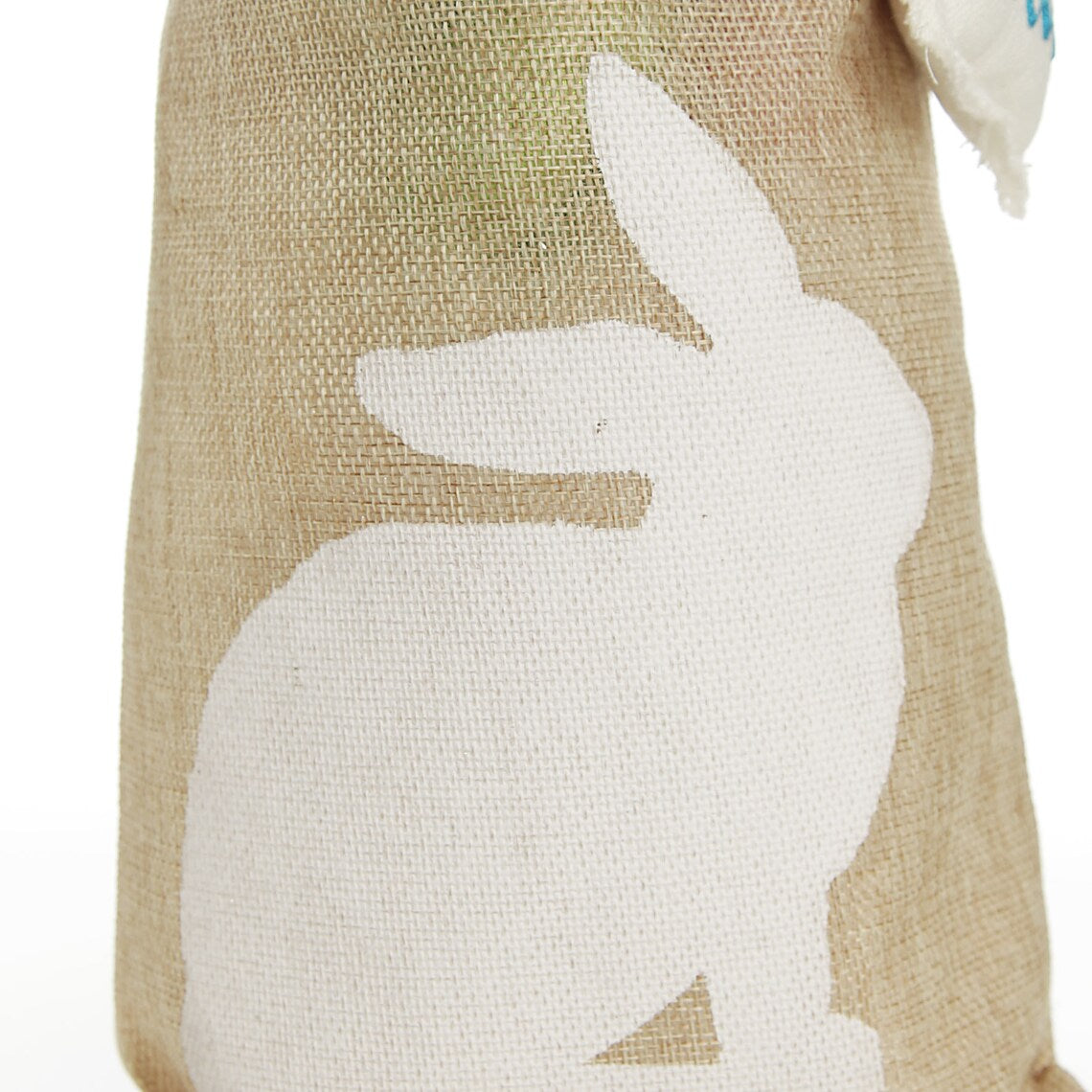 Personalised Jute Easter Tote Bag with Bunny Design