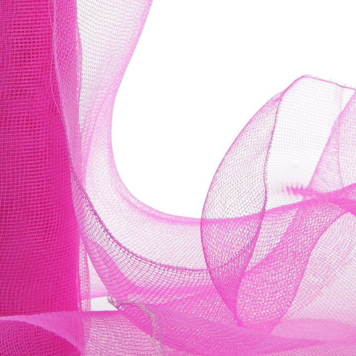 Wide Bright Pink Decomesh Roll 