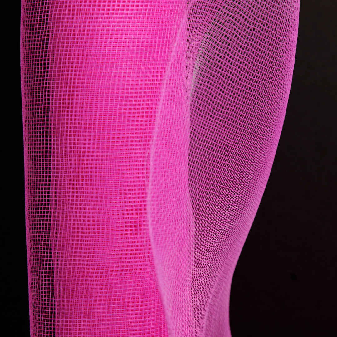 Wide Bright Pink Decomesh Roll 