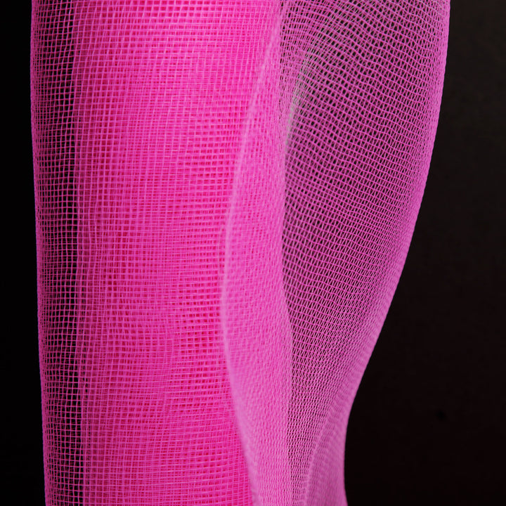 Wide Bright Pink Decomesh Roll 
