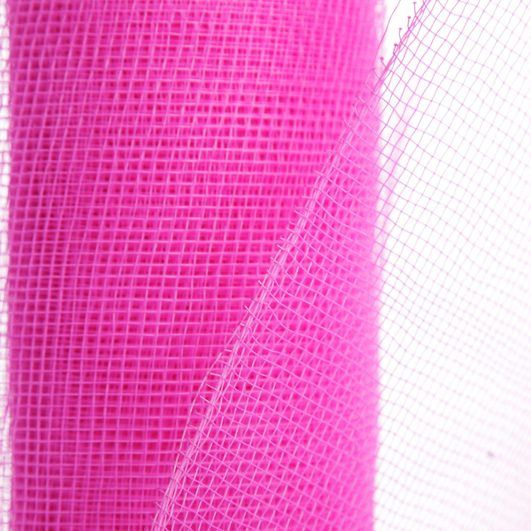 Wide Bright Pink Decomesh Roll 