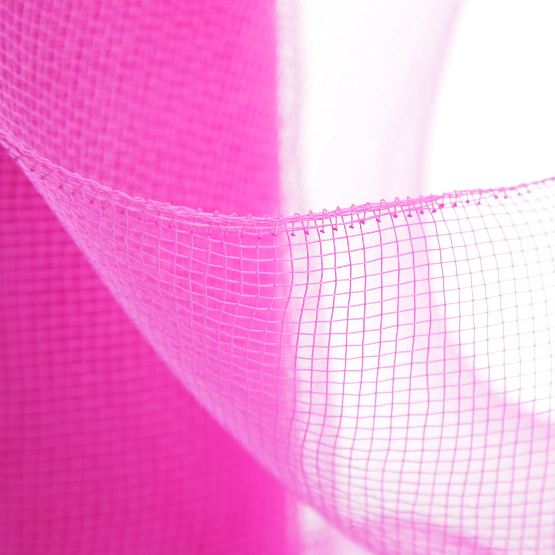 Wide Bright Pink Decomesh Roll 