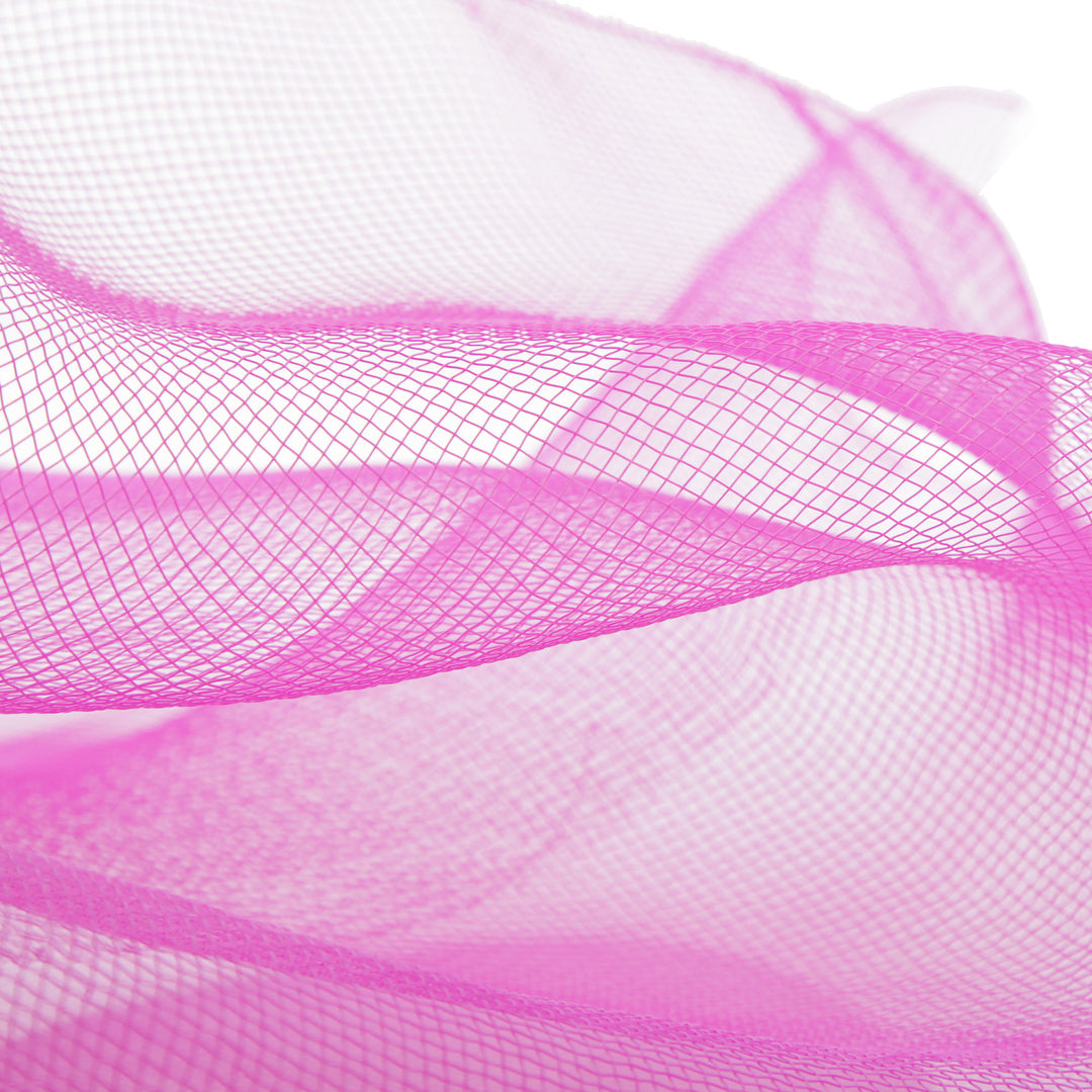 Wide Bright Pink Decomesh Roll 