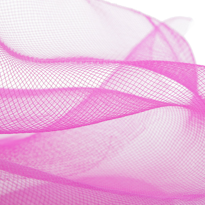 Wide Bright Pink Decomesh Roll 