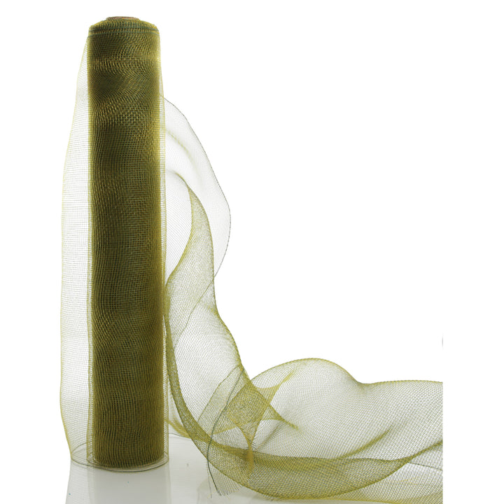 Large Moss Green Deco Mesh Roll