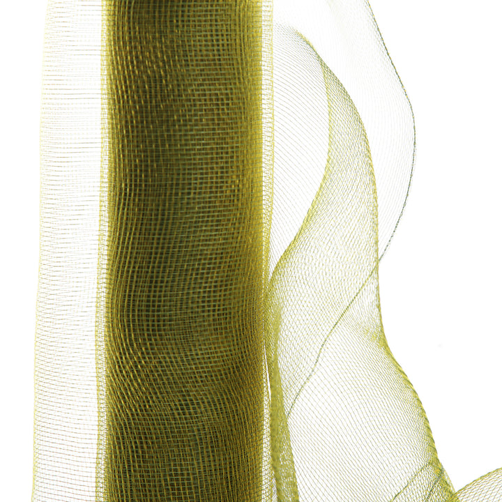 Large Moss Green Deco Mesh Roll Detail