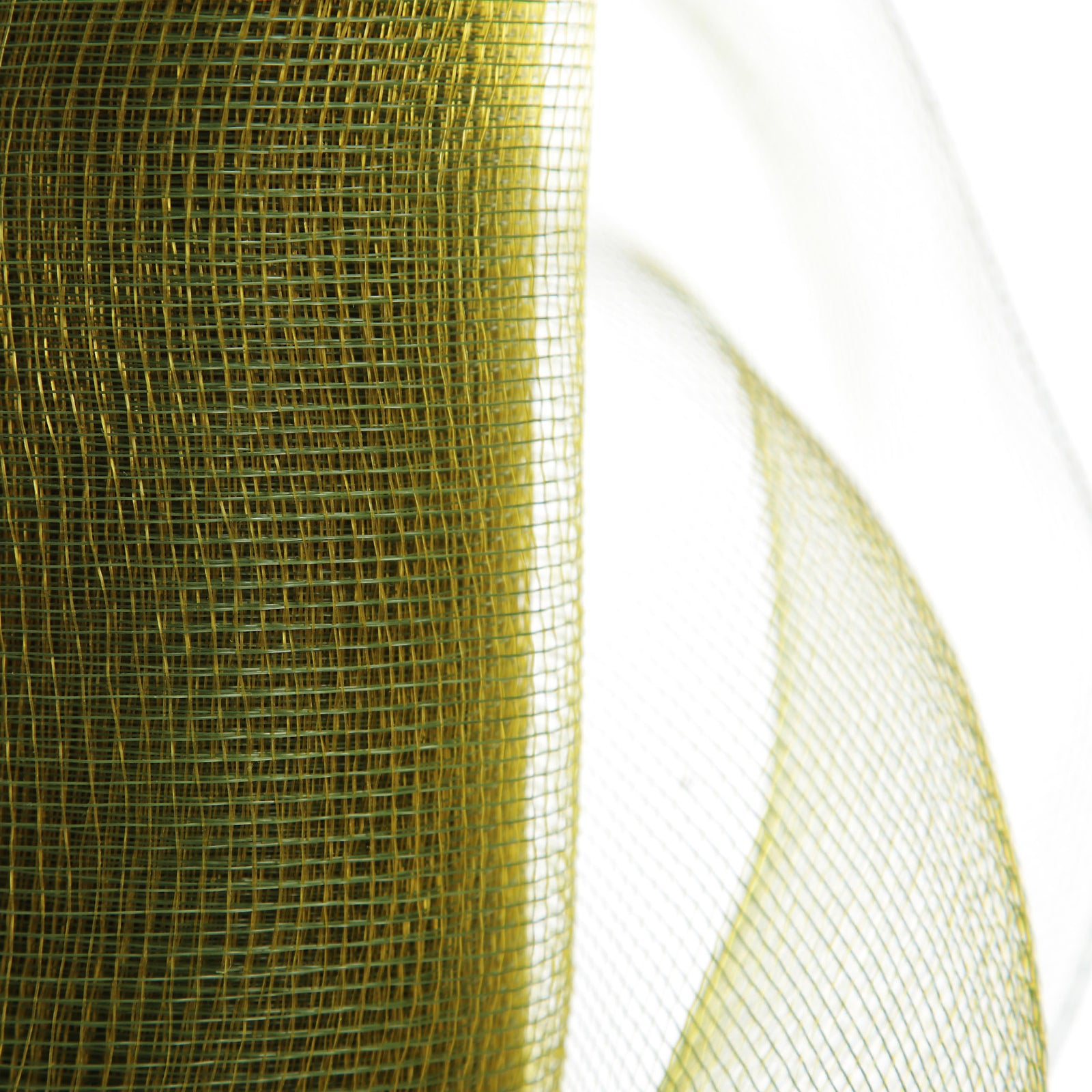 Large Moss Green Deco Mesh Roll Close Detail