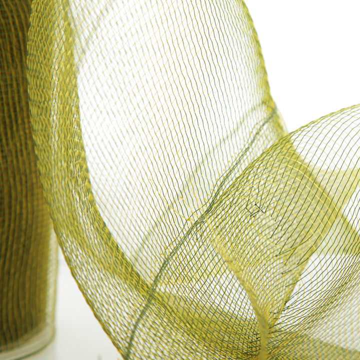 Large Moss Green Deco Mesh Roll