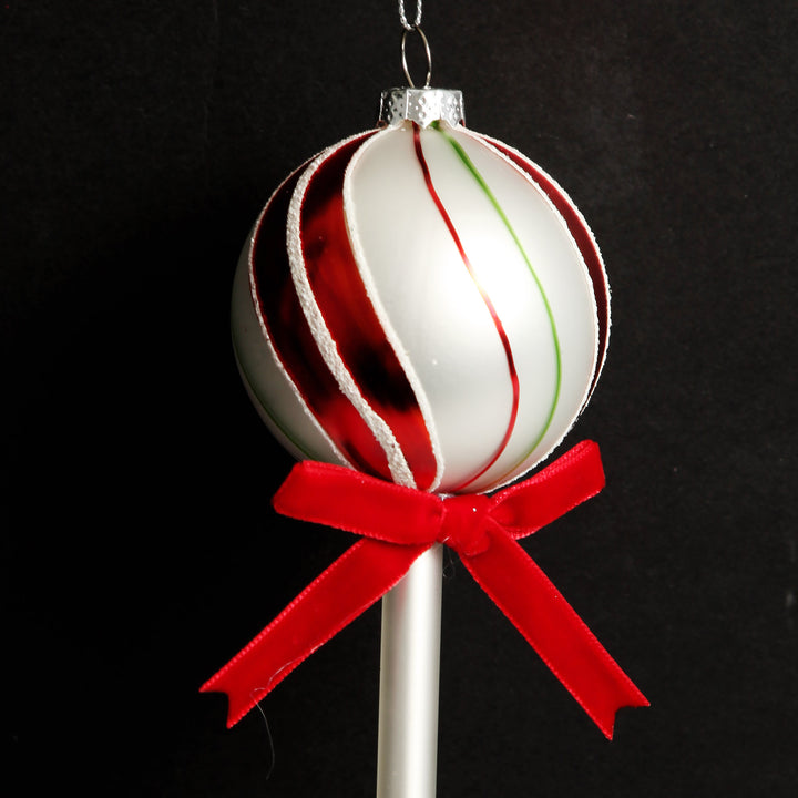 Red and White Peppermint Lollipop Tree Decoration