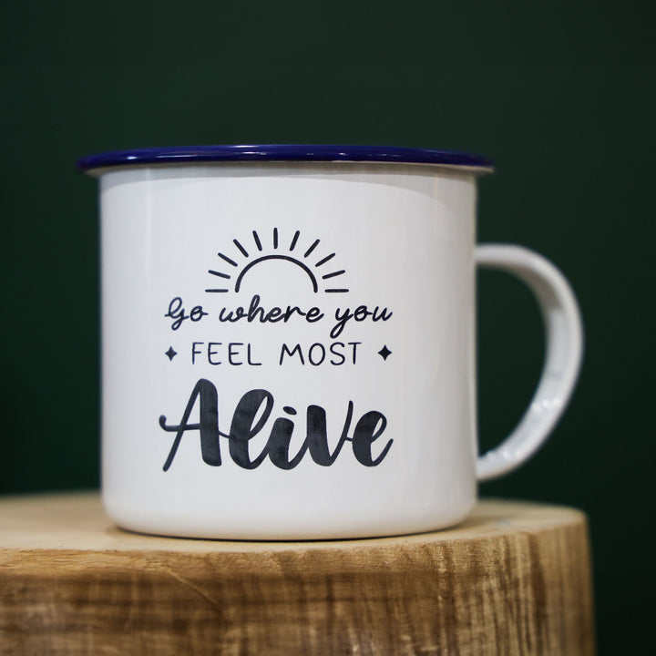 Personalised Etched - Alive Extra Large Mug