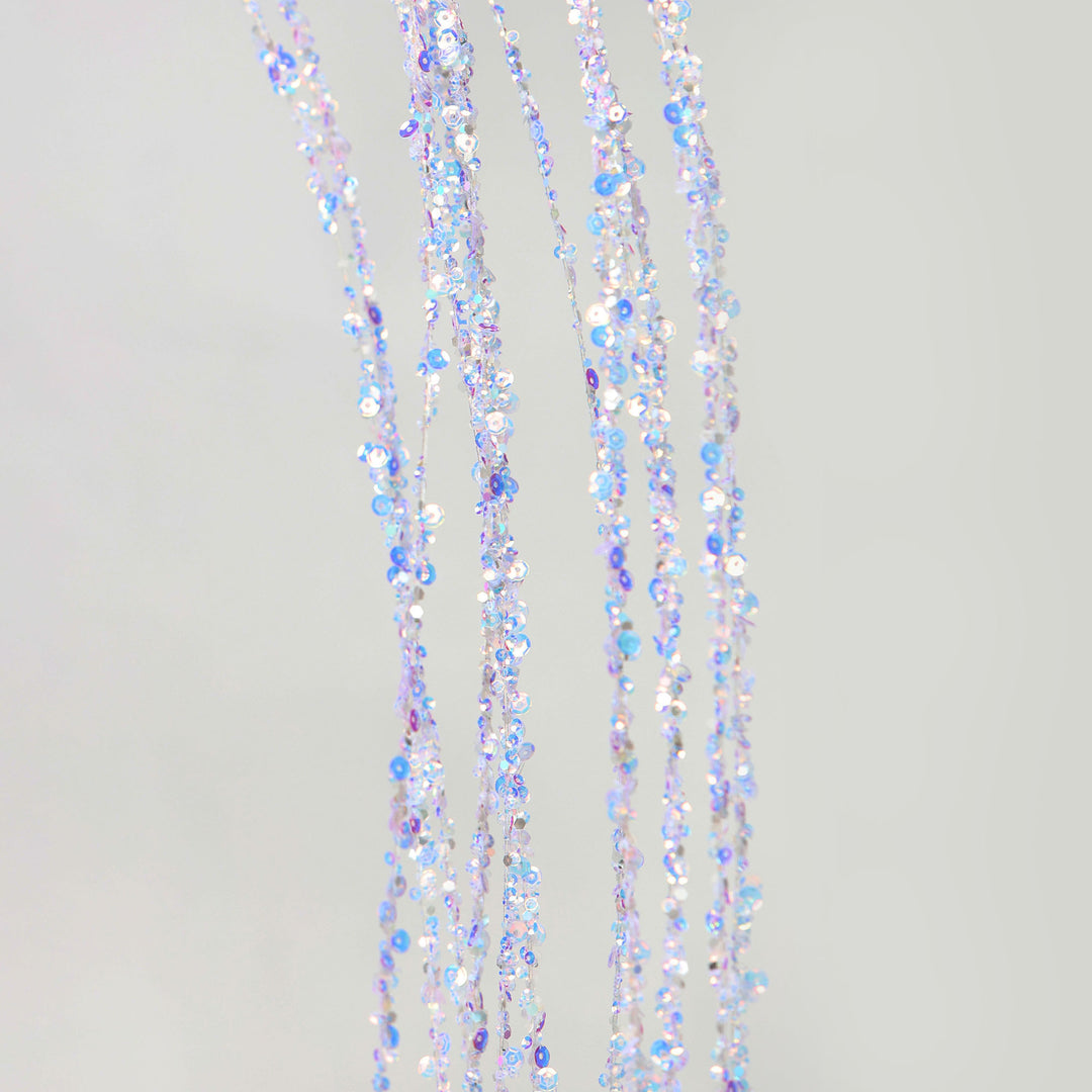 Iridescent Sequin Weeping Spray