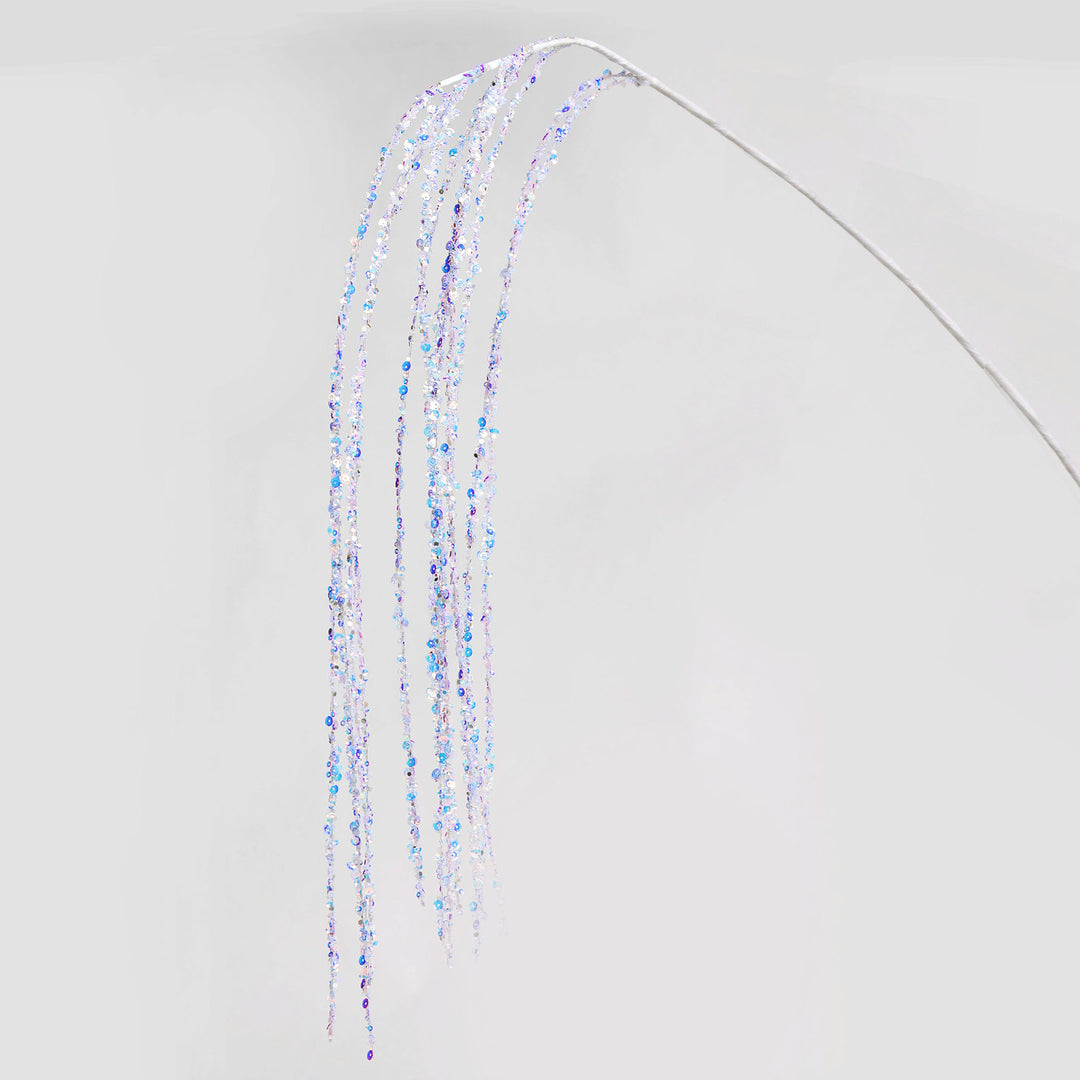 Iridescent Sequin Weeping Spray