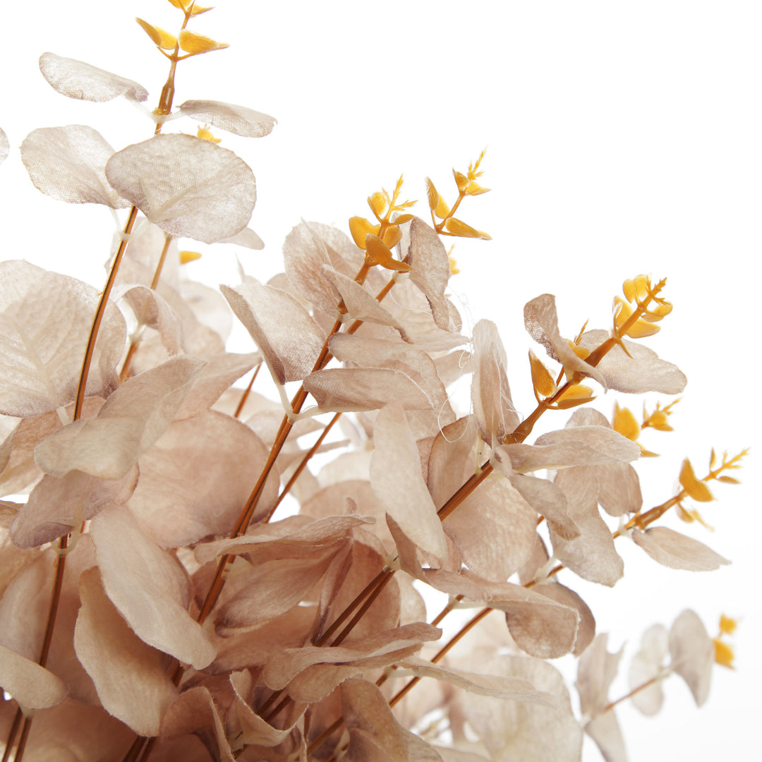 Ivory Eucalyptus Leaf Spray
