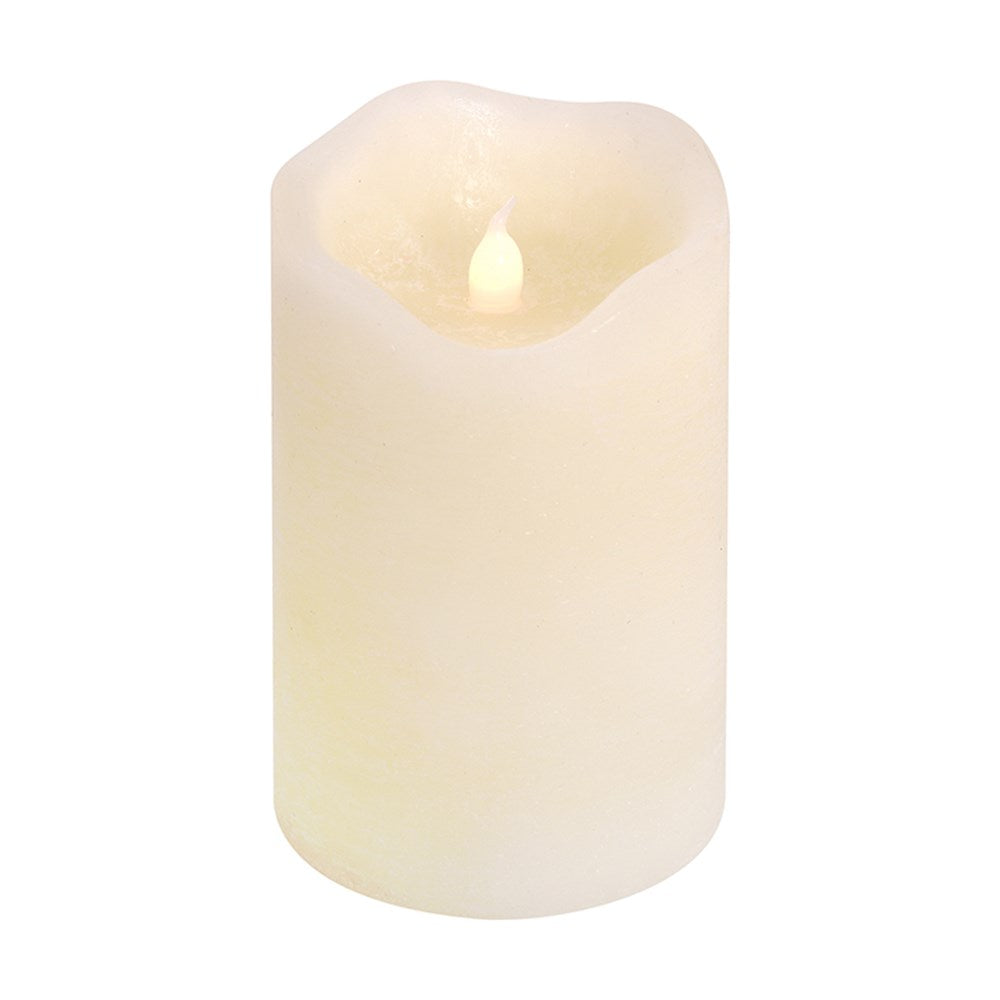 Ivory Melted Look Flameless LED Candle  12.5cm