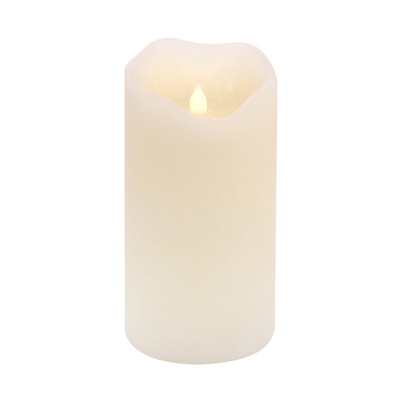 Ivory Melted Look Flameless LED Candle 15cm