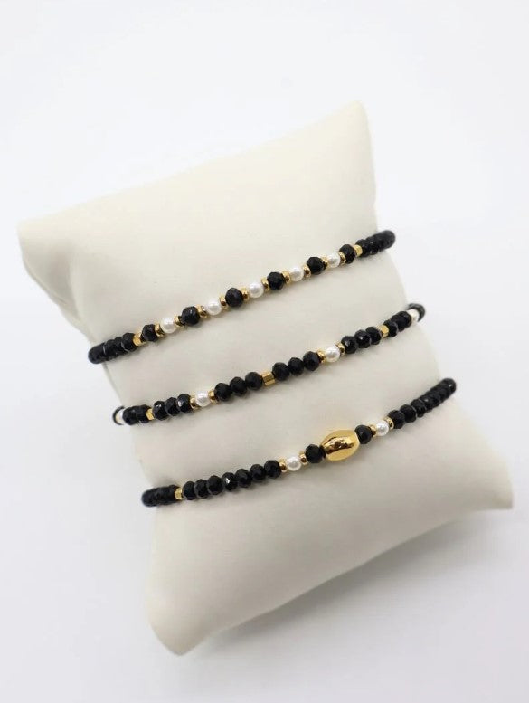 Jet Bracelet Set
