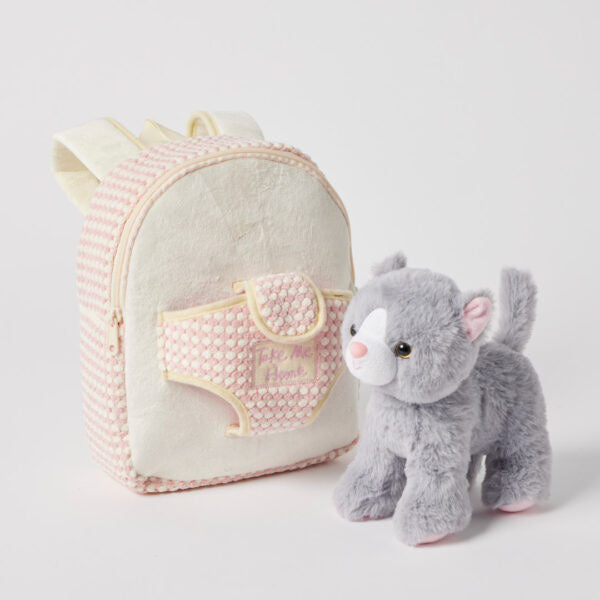 Jiggle and Giggle Plush Kitten Backpack