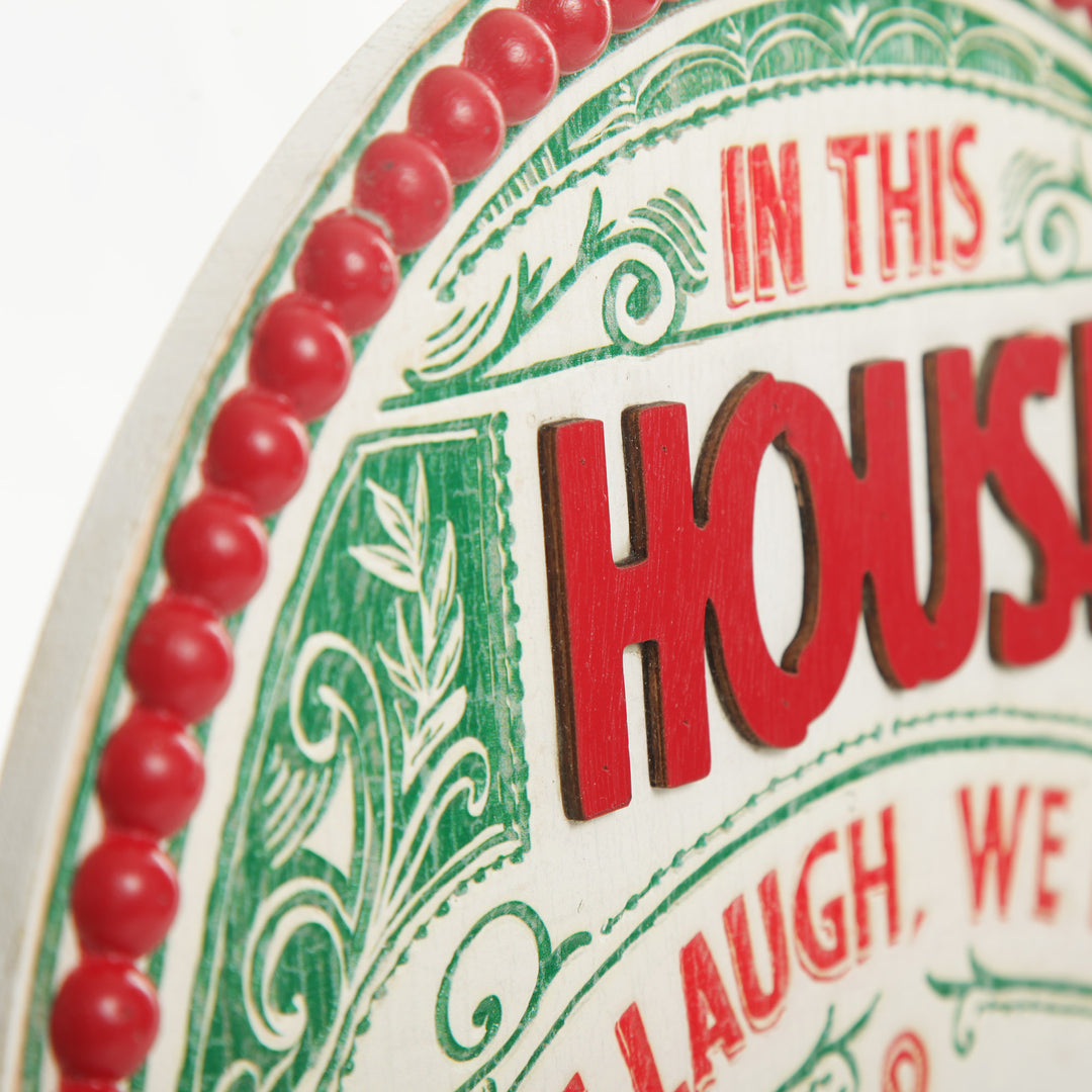 Jingle All the Way Retro Wooden Christmas Sign