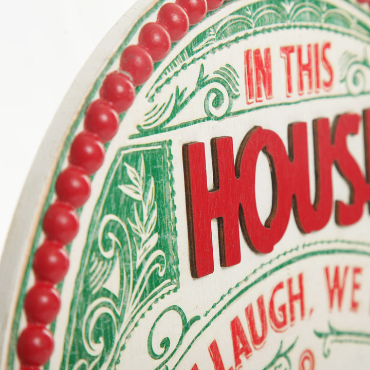 Jingle All the Way Retro Wooden Christmas Sign