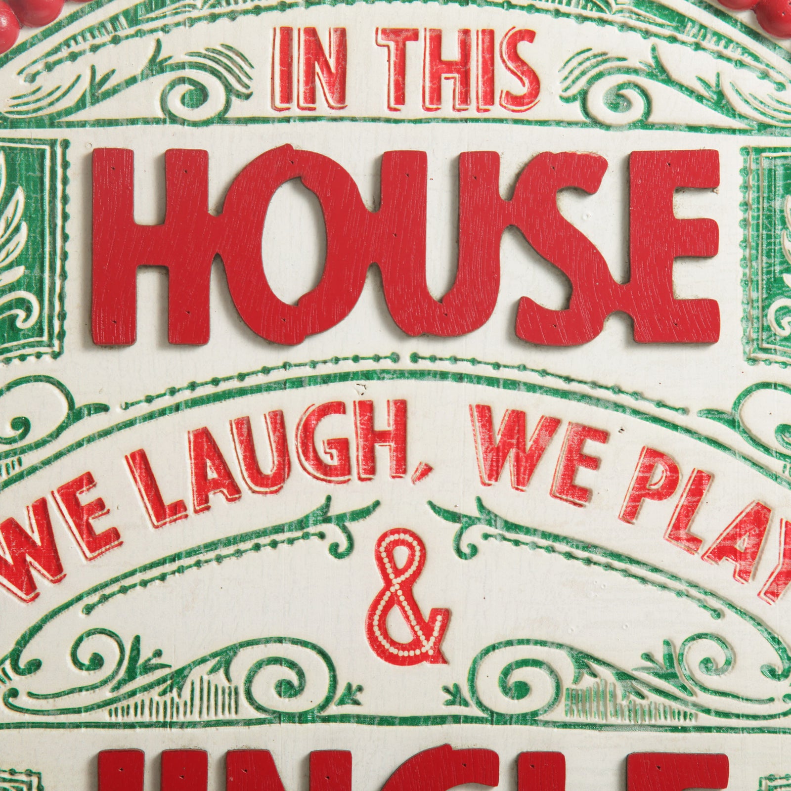Jingle All the Way Retro Wooden Christmas Sign