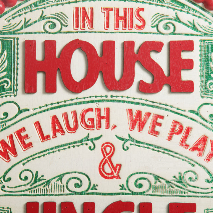 Jingle All the Way Retro Wooden Christmas Sign