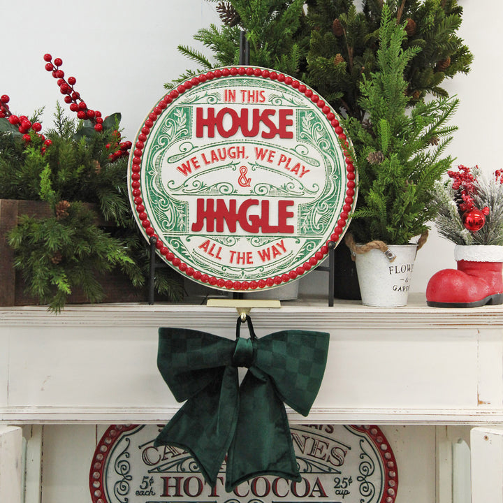 Jingle All the Way Retro Wooden Christmas Sign