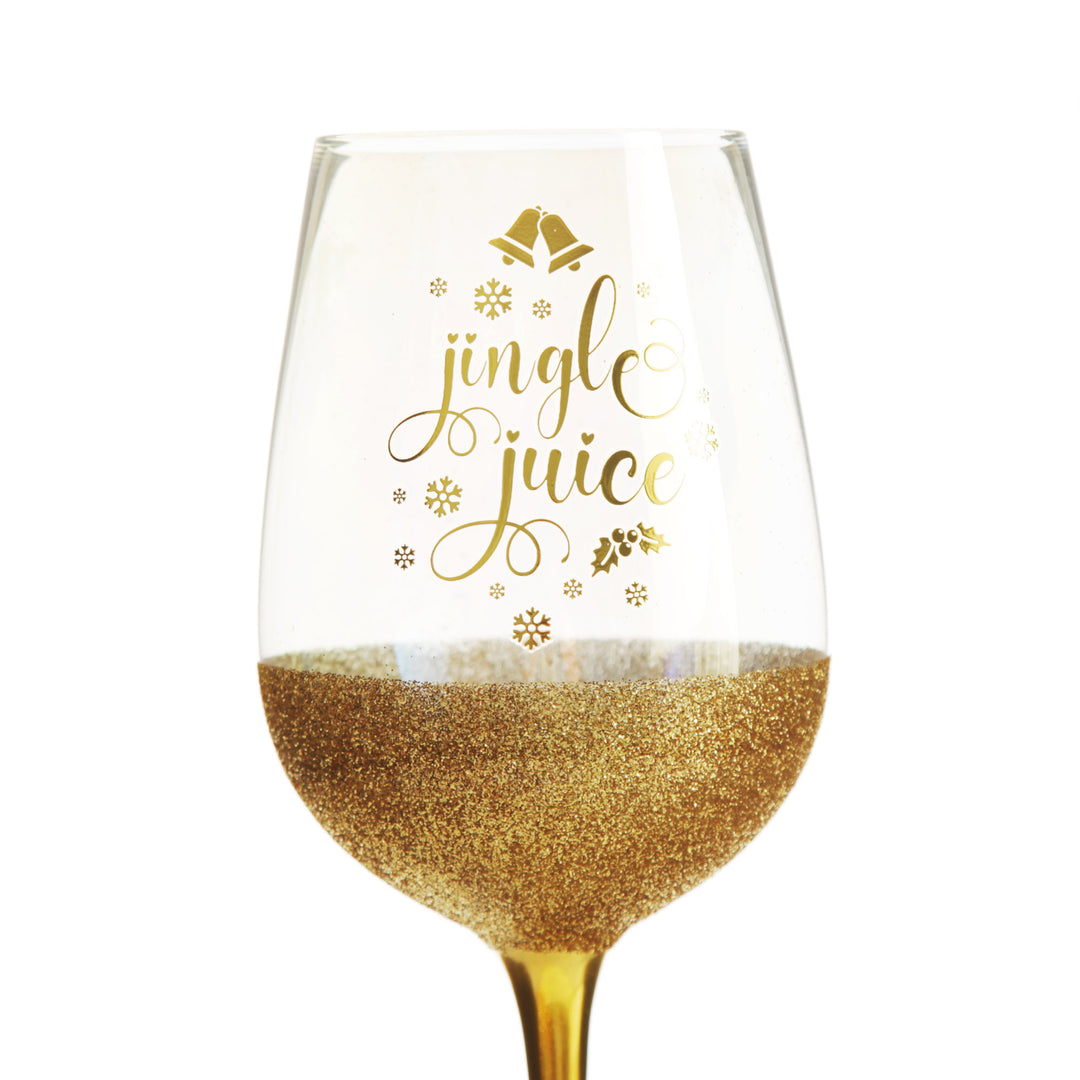 Jingle Juice Christmas Wine Glass