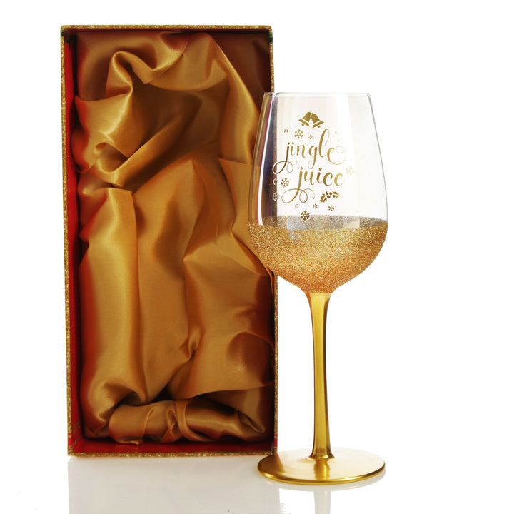 Jingle Juice Christmas Wine Glass