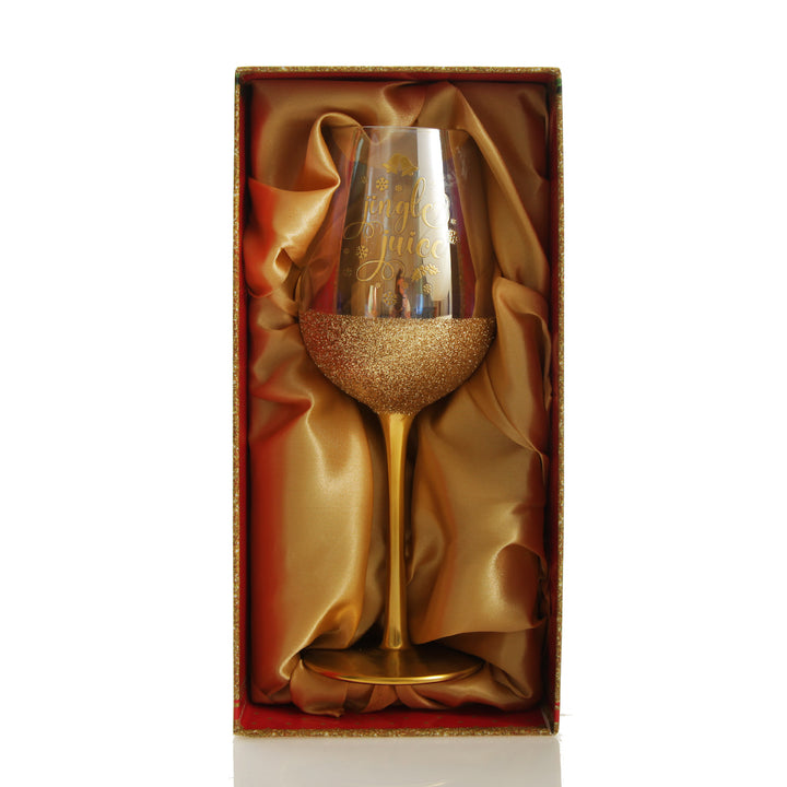 Jingle Juice Christmas Wine Glass