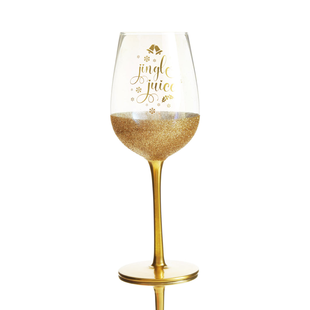 Jingle Juice Christmas Wine Glass