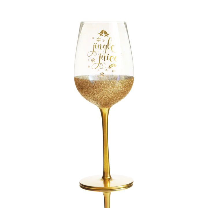 Jingle Juice Christmas Wine Glass
