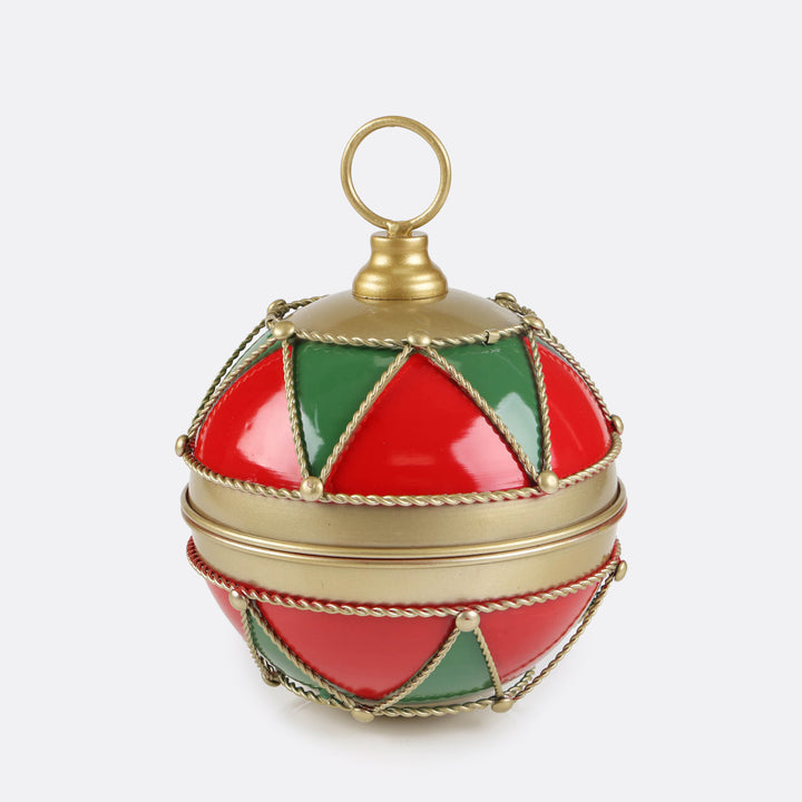 Jolly Christmas Metal Bauble Bell - 20cm