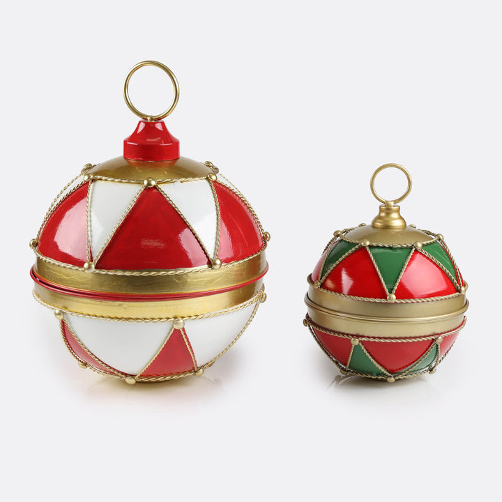 Jolly Christmas Metal Bauble Bell - 20cm