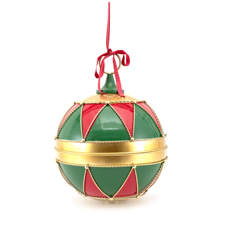 Jolly Christmas Metal Bauble Bell - 20cm