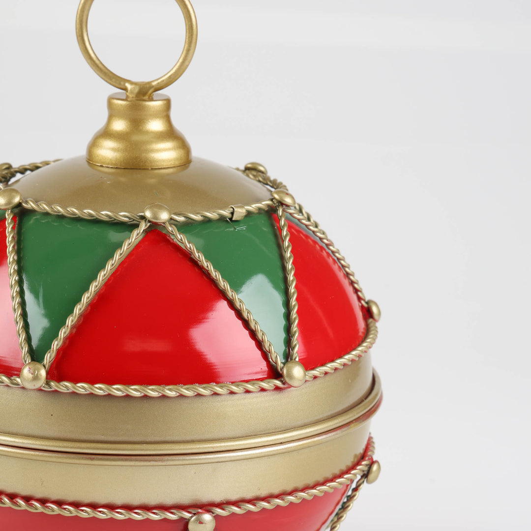 Jolly Christmas Metal Bauble Bell - 20cm