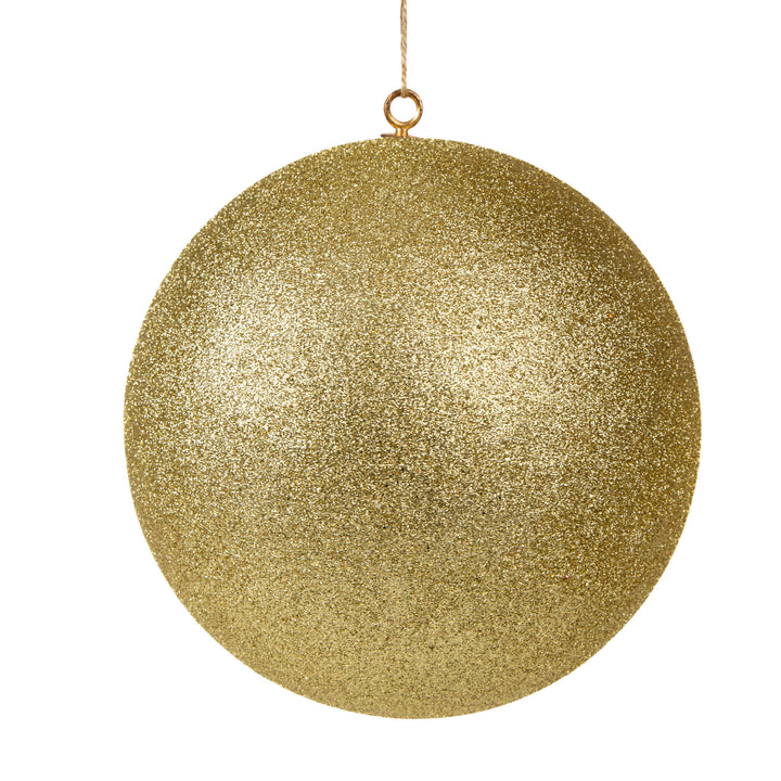 Jumbo Gold Glitter Polystyrene Bauble 25cm(d)
