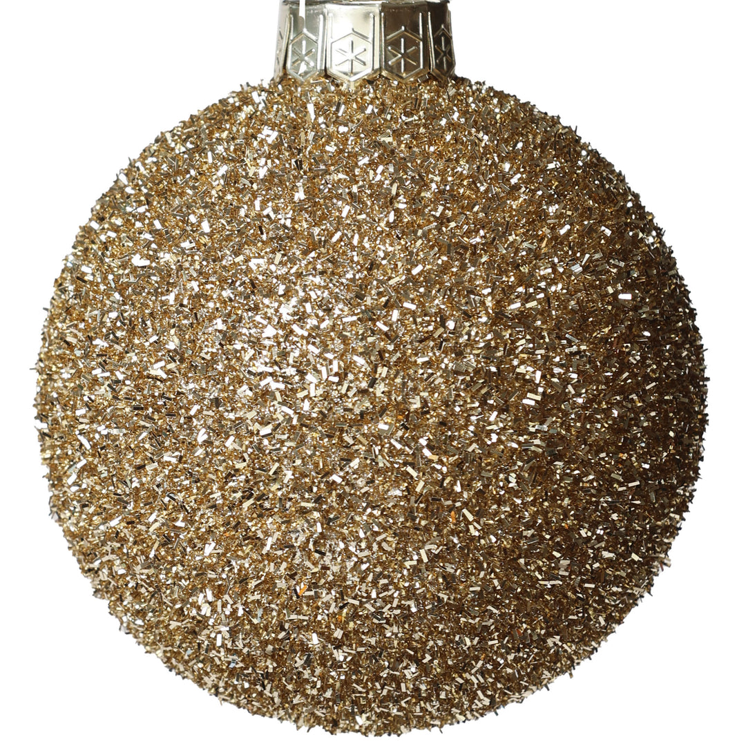 Jumbo Champagne Gold Shatterproof Christmas Bauble 