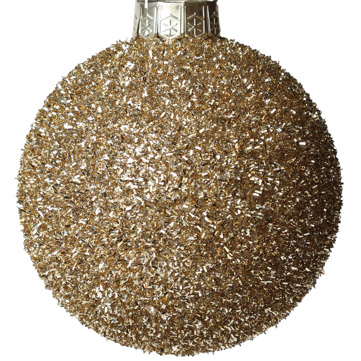 Jumbo Champagne Gold Shatterproof Christmas Bauble 