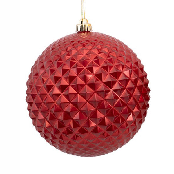 Jumbo Ruby Diamond Mercury Bauble - 20cm