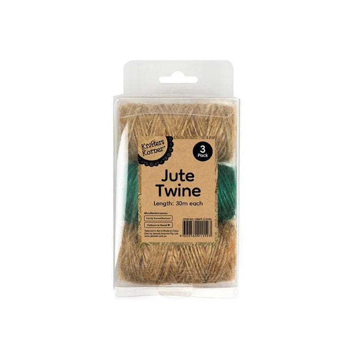 Jute Twine 30m - Pack of 3