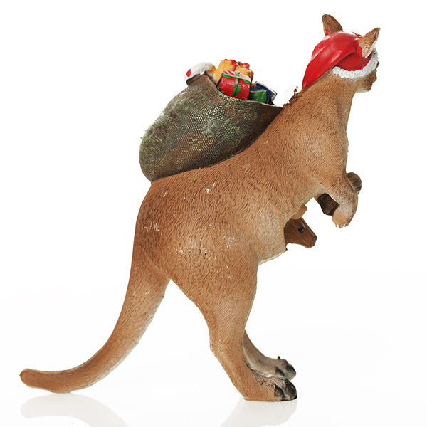 Kangaroo Australiana Christmas Ornament - Back 