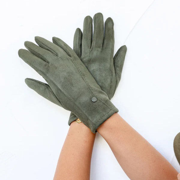 Khaki Soft Stetch Gloves