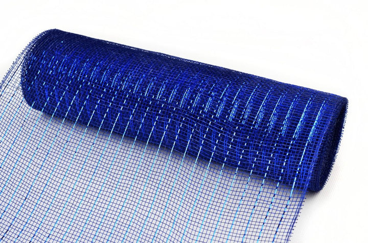 Metallic Navy Decomesh Roll