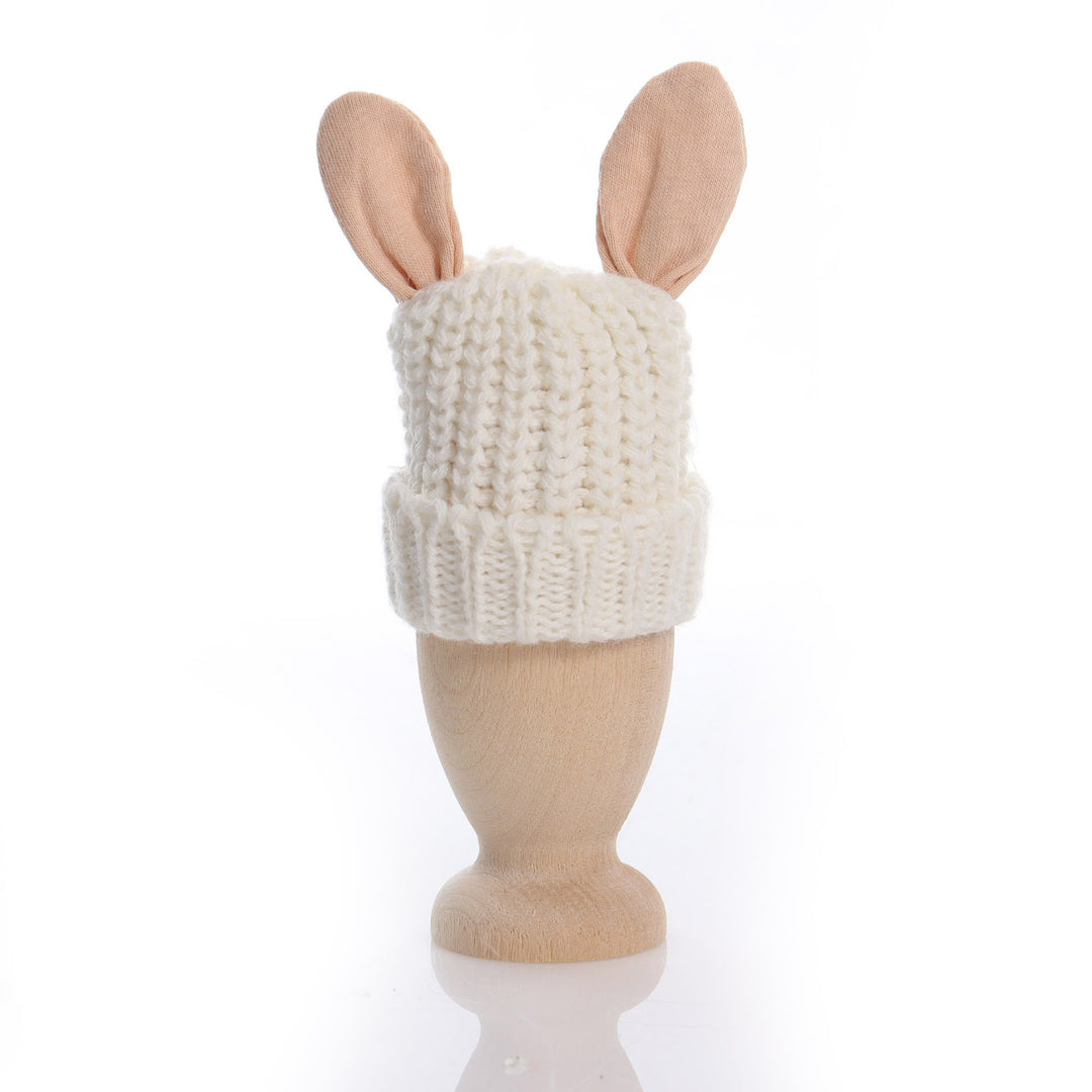 White Knitted Bunny Egg Warmer