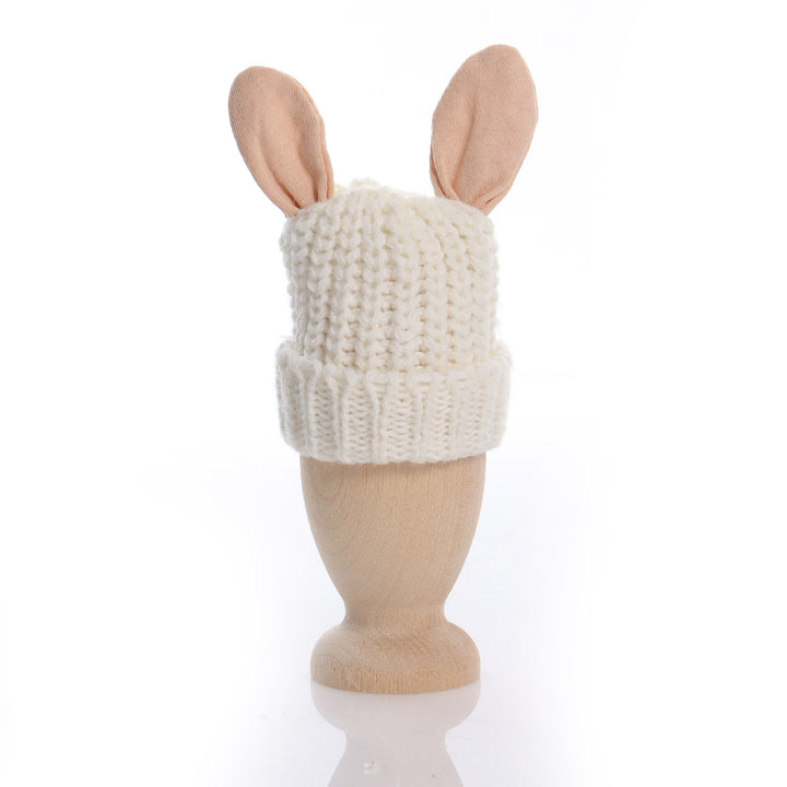 White Knitted Bunny Egg Warmer